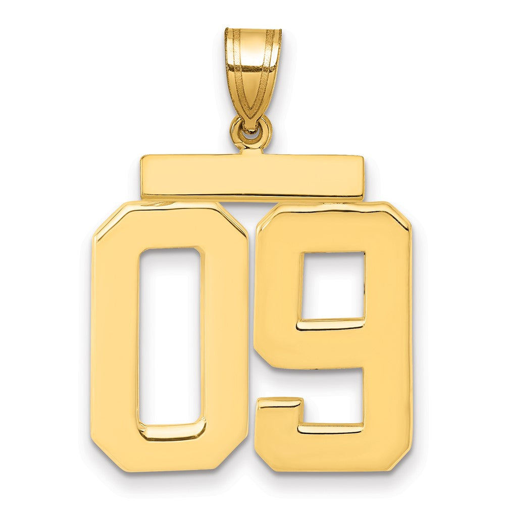 Polished Number Charms — 09