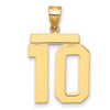 Polished Number Charms — 10