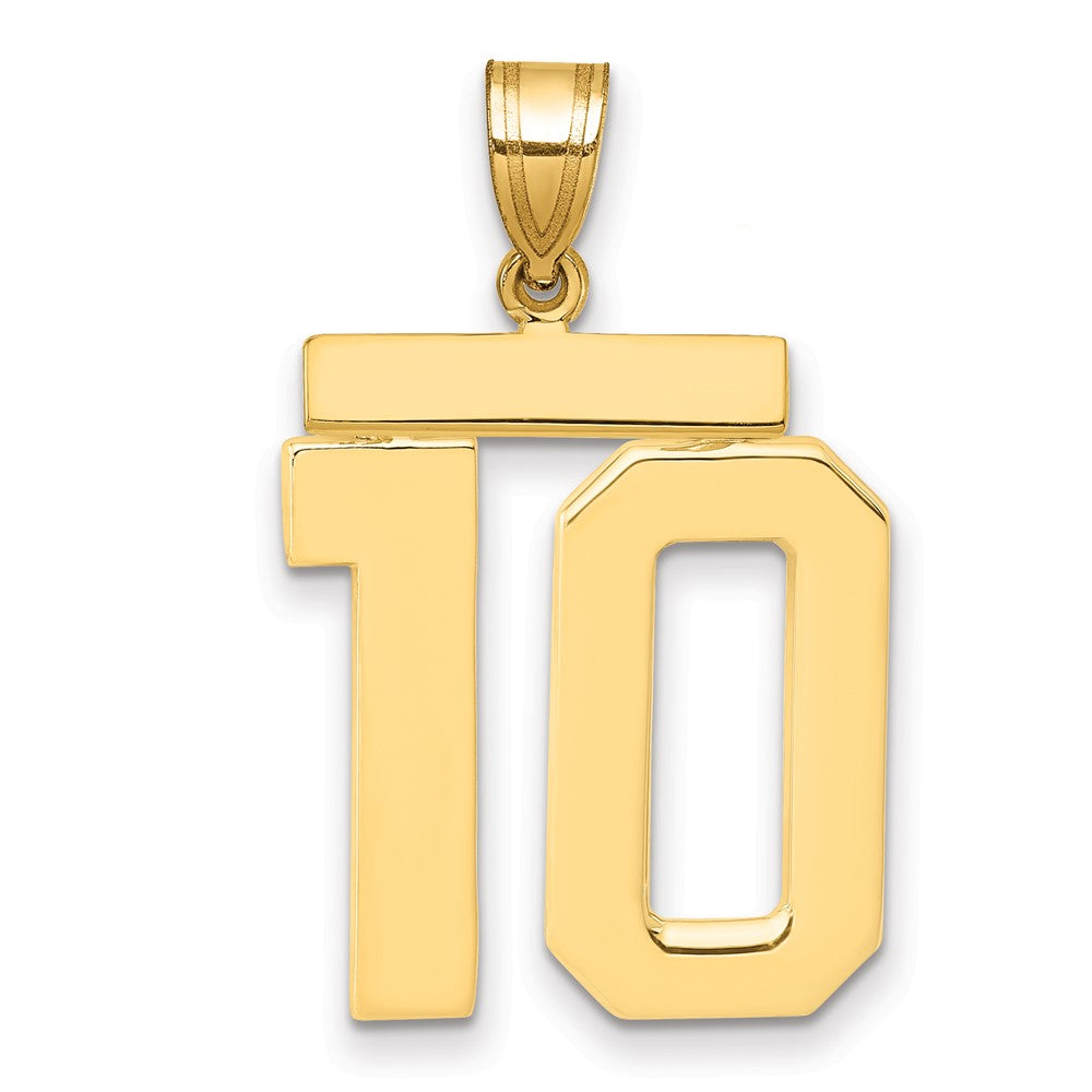 Polished Number Charms — 10