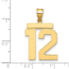 Polished Number Charms — 12