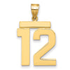 Polished Number Charms — 12