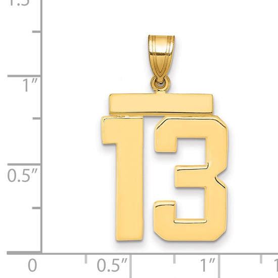 Polished Number Charms — 13