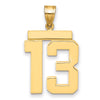 Polished Number Charms — 13