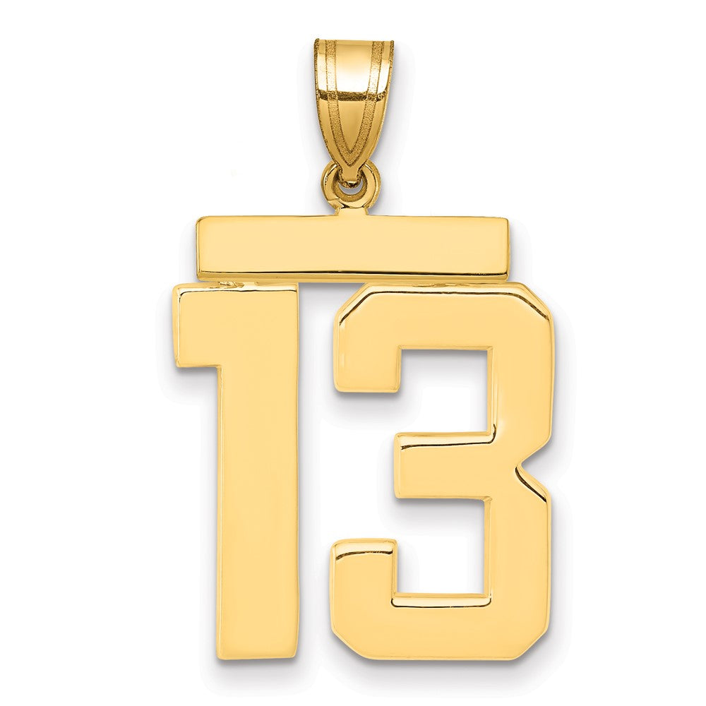 Polished Number Charms — 13