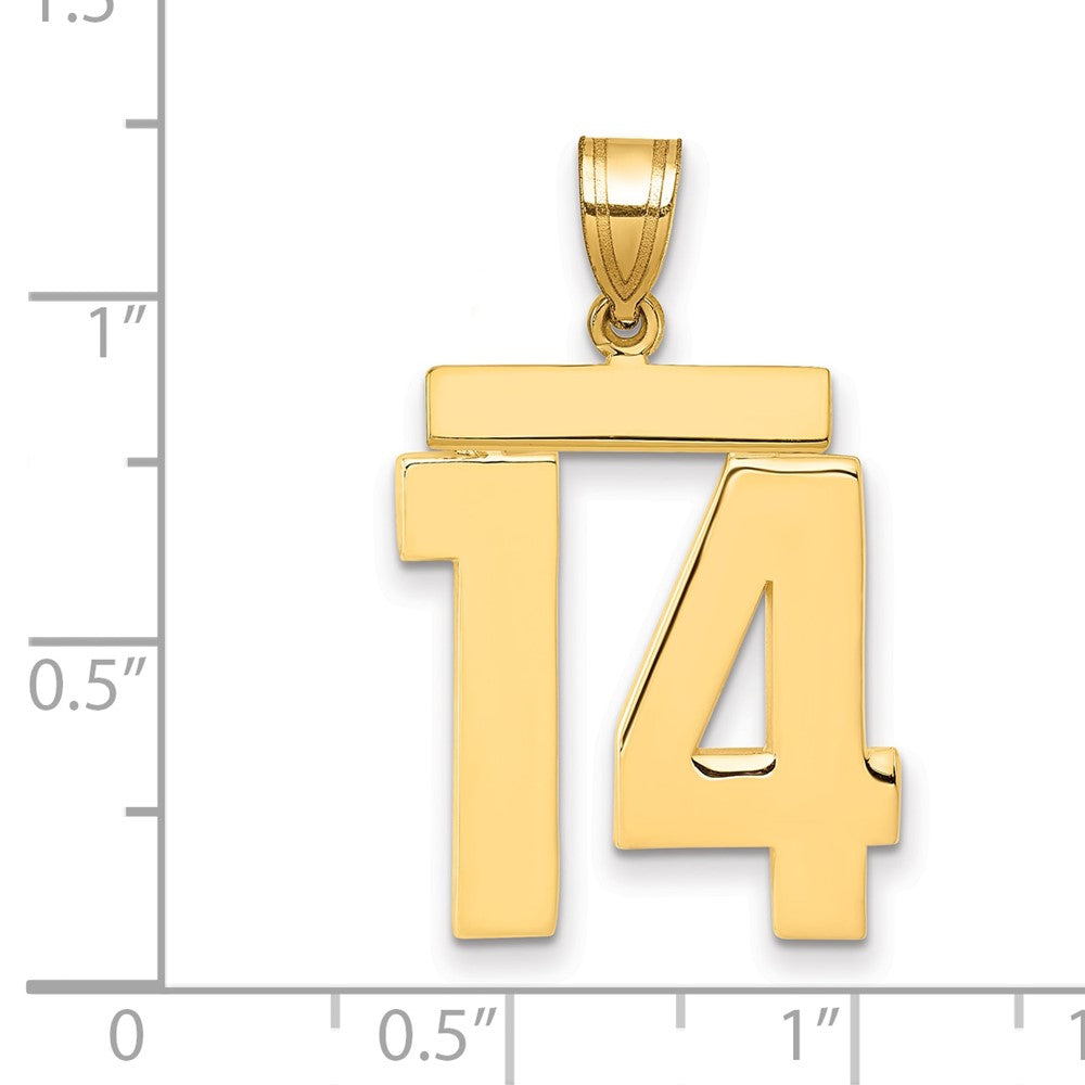 Polished Number Charms — 14