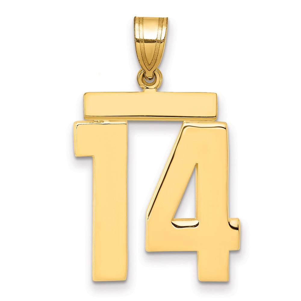 Polished Number Charms — 14