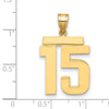 Polished Number Charms — 15