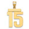 Polished Number Charms — 15