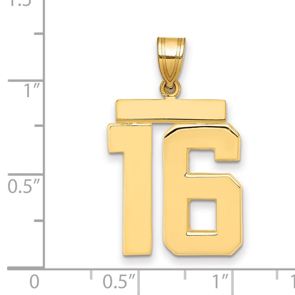 Polished Number Charms — 16