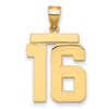 Polished Number Charms — 16