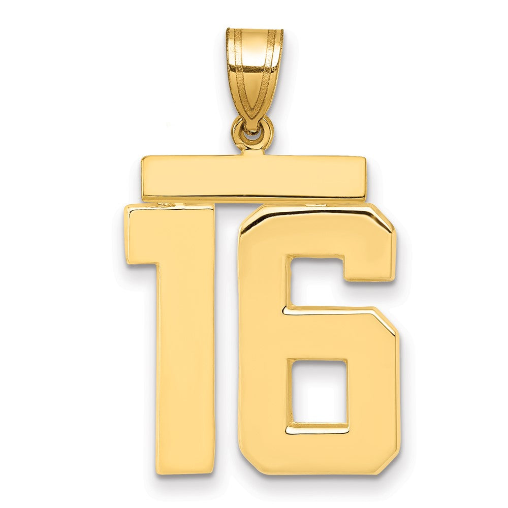 Polished Number Charms — 16