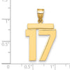 Polished Number Charms — 17