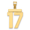 Polished Number Charms — 17