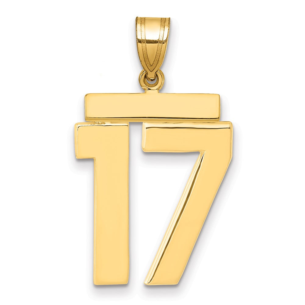 Polished Number Charms — 17