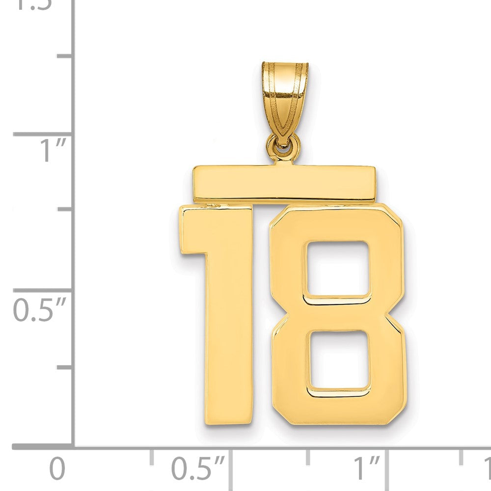 Polished Number Charms — 18
