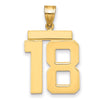 Polished Number Charms — 18
