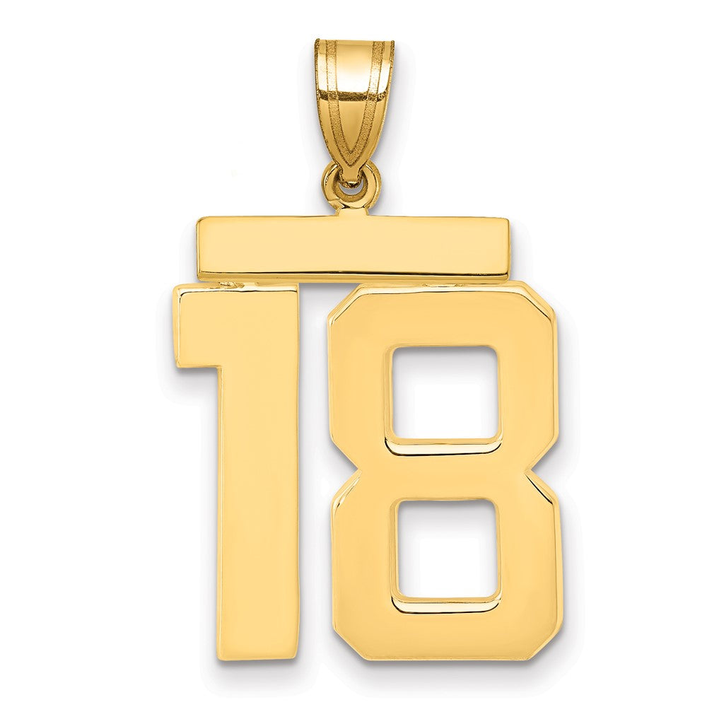 Polished Number Charms — 18