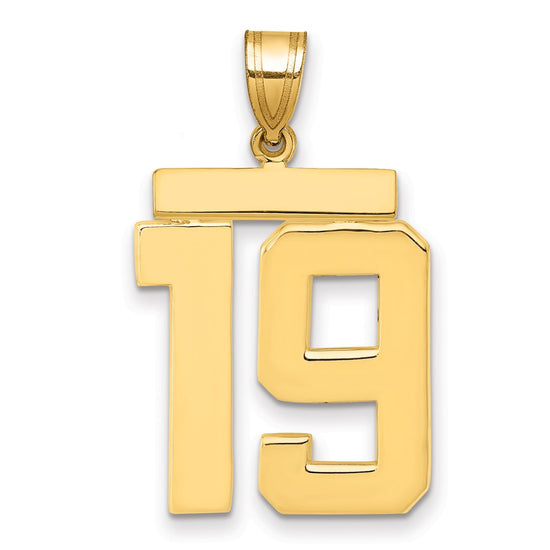 Polished Number Charms — 19