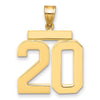 Polished Number Charms — 20
