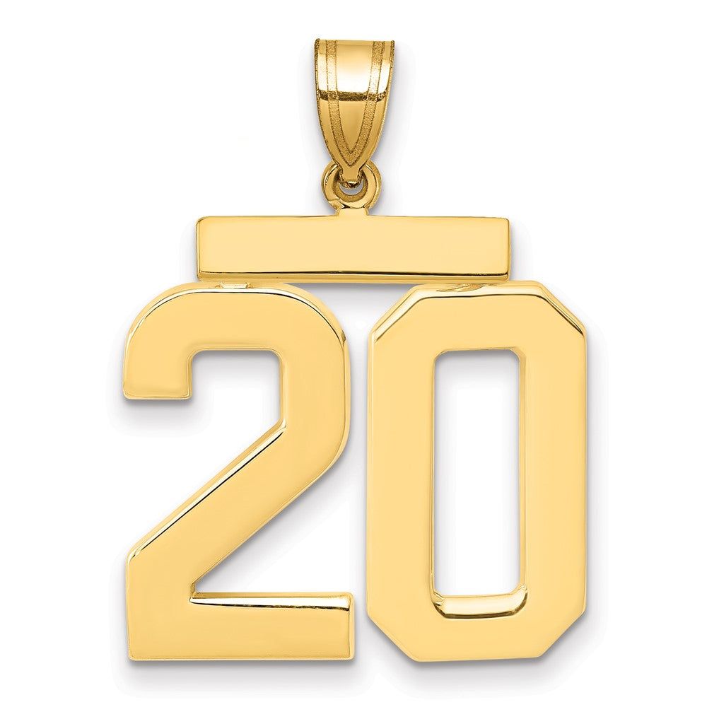 Polished Number Charms — 20