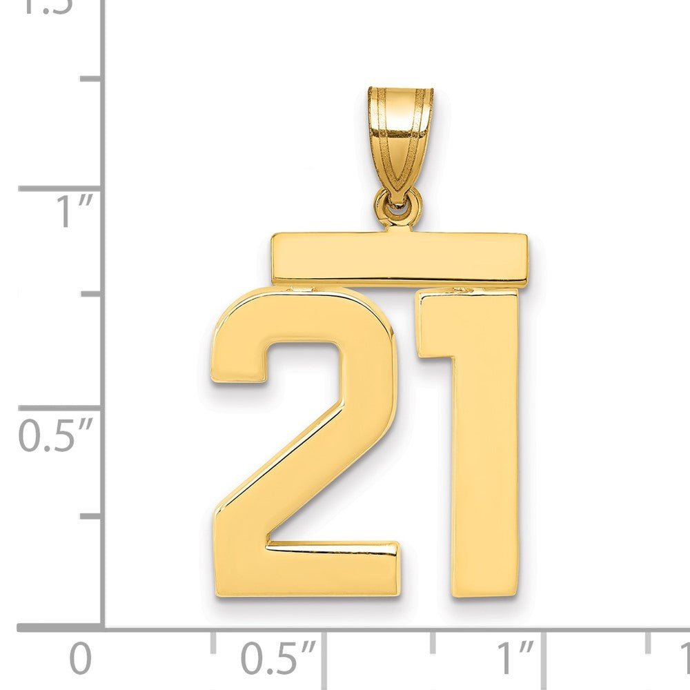 Polished Number Charms — 21