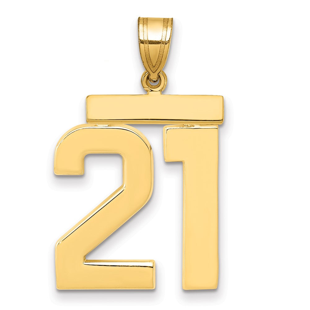 Polished Number Charms — 21