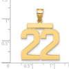 Polished Number Charms — 22