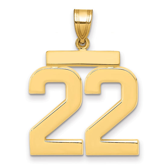 Polished Number Charms — 22