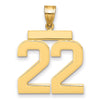 Polished Number Charms — 22
