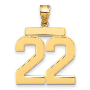 Polished Number Charms — 22