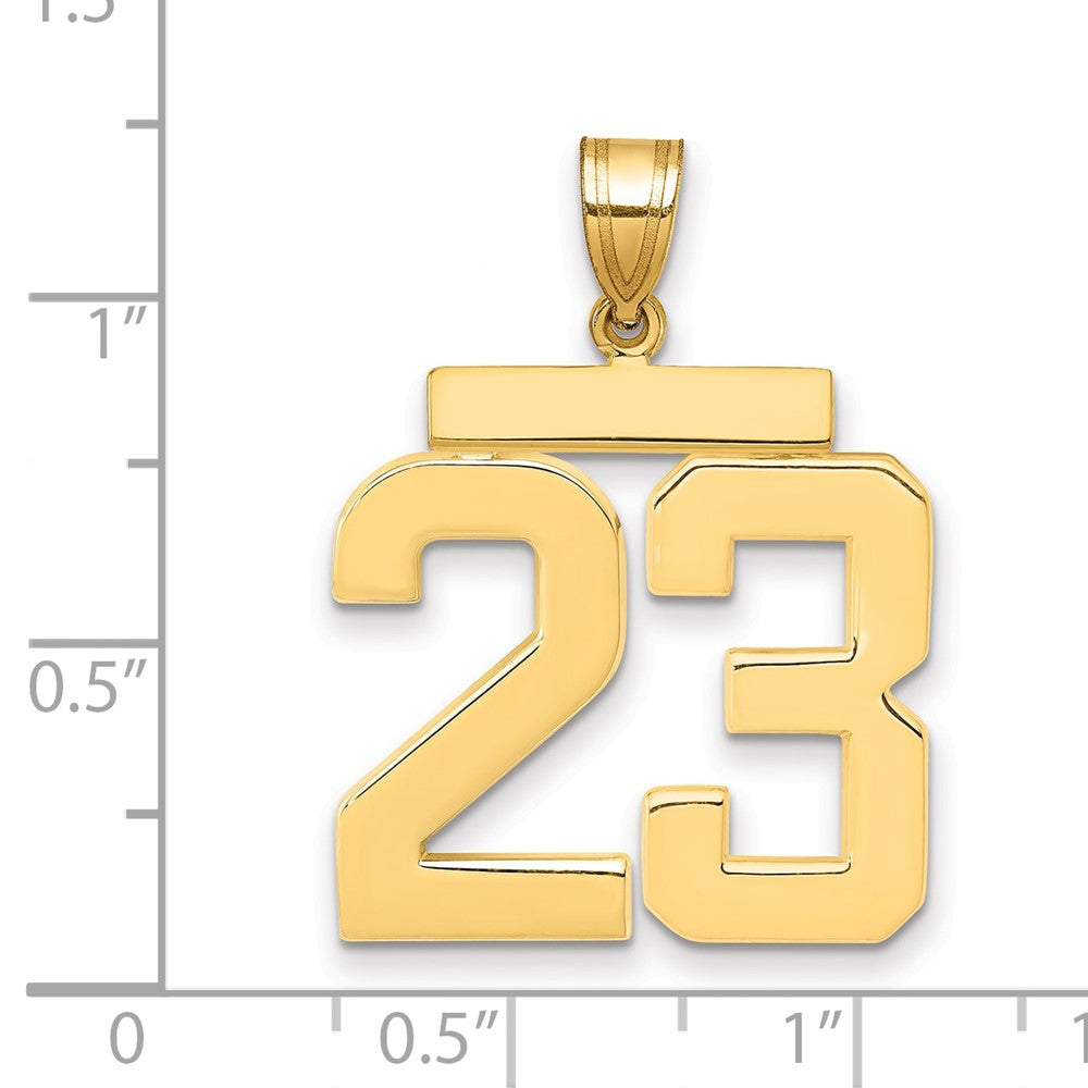 Polished Number Charms — 23