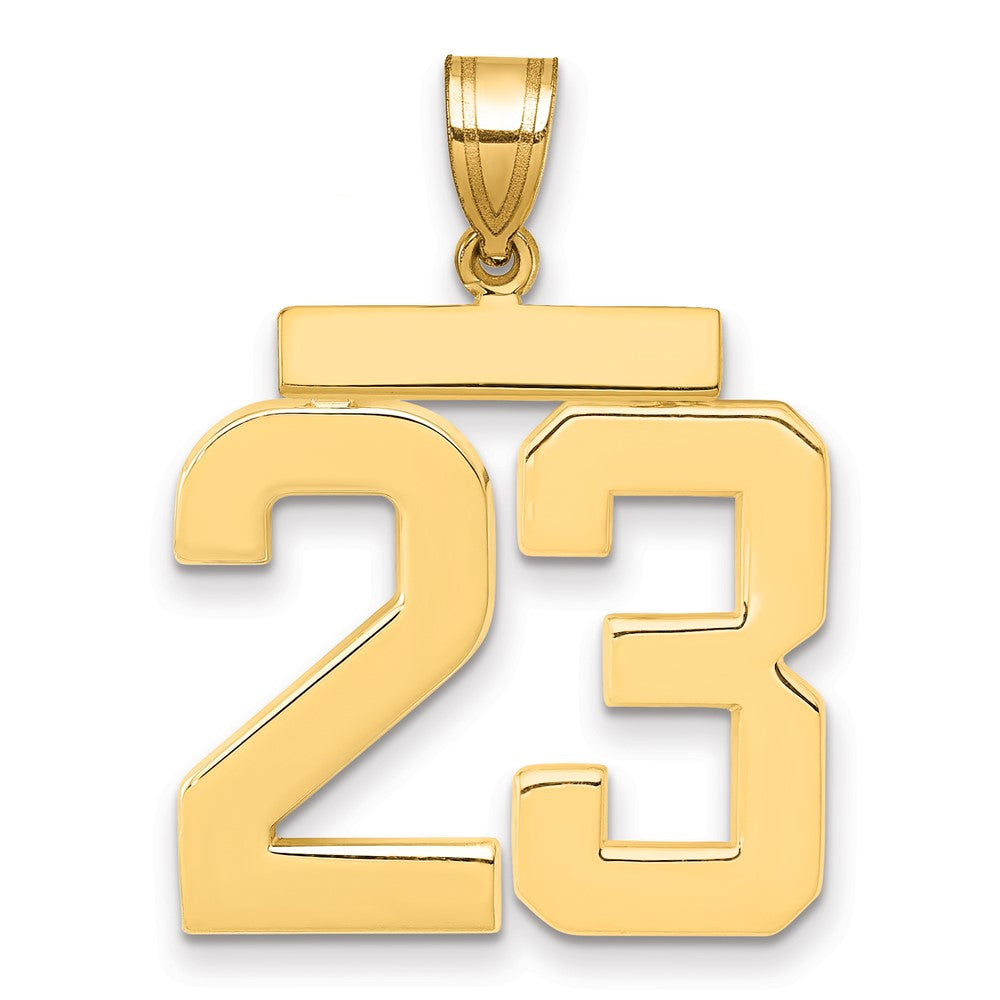 Polished Number Charms — 23