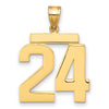 Polished Number Charms — 24