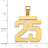 Polished Number Charms — 25