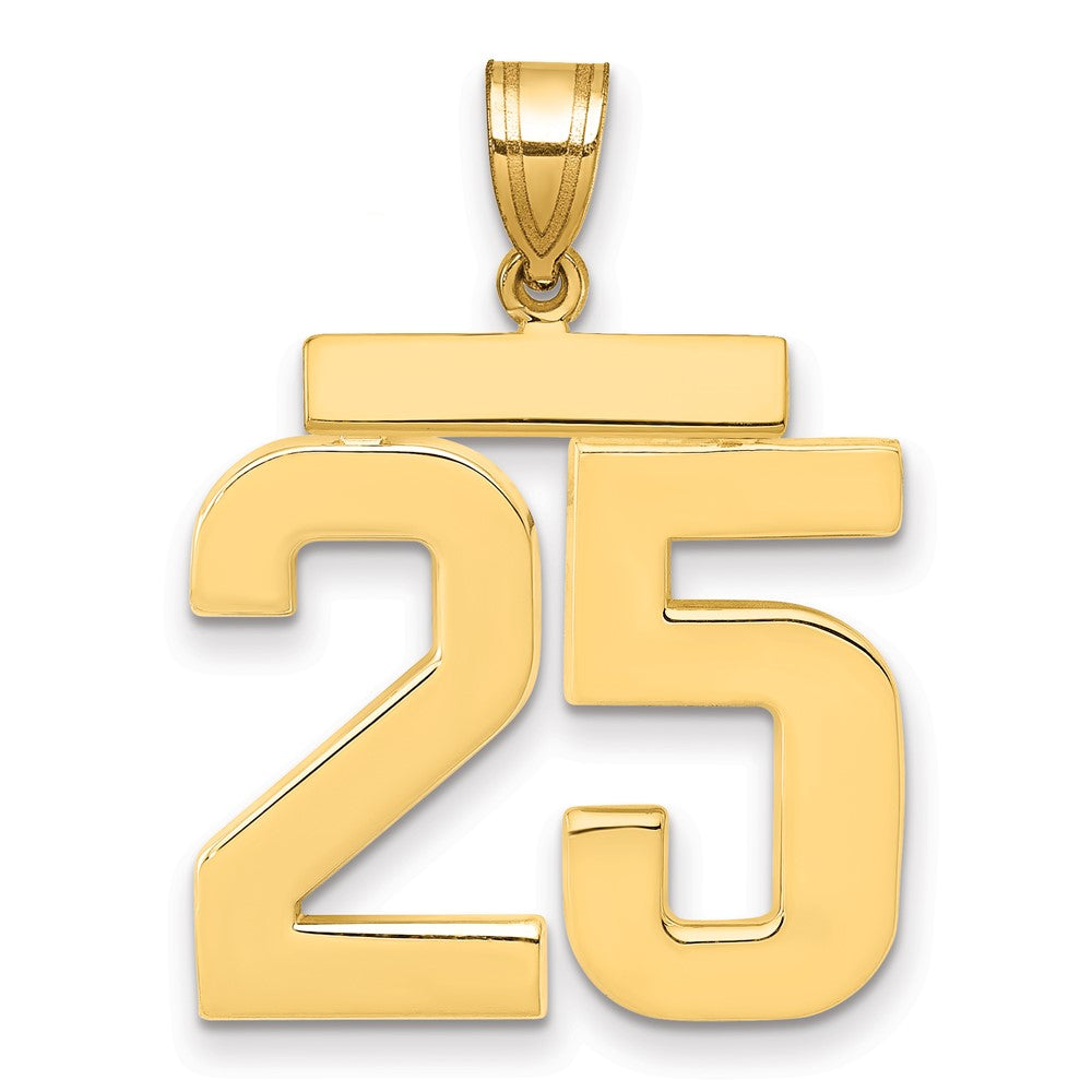 Polished Number Charms — 25