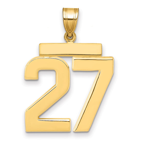 Polished Number Charms — 27