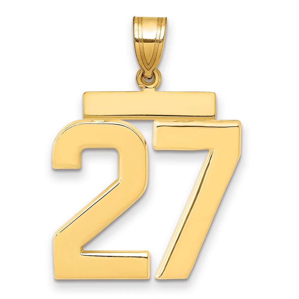 Polished Number Charms — 27