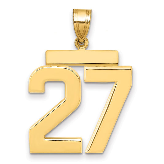 Polished Number Charms — 27