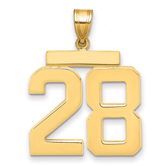 Polished Number Charms — 28