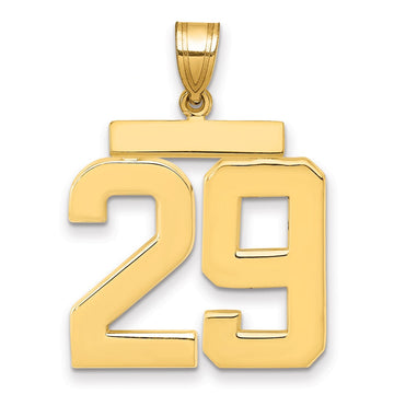Polished Number Charms — 29