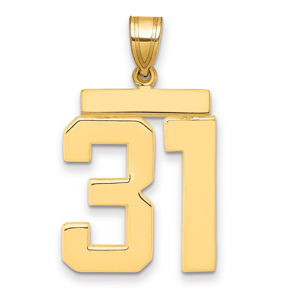 Polished Number Charms — 31