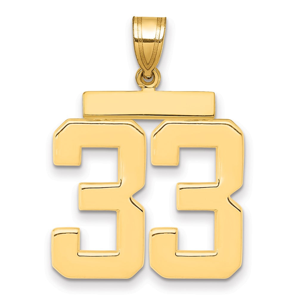 Polished Number Charms — 33