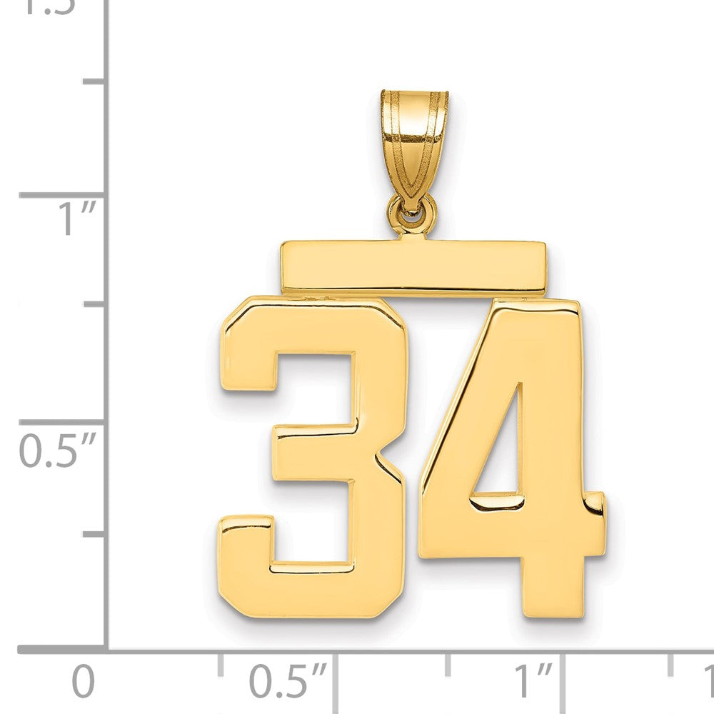 Polished Number Charms — 34