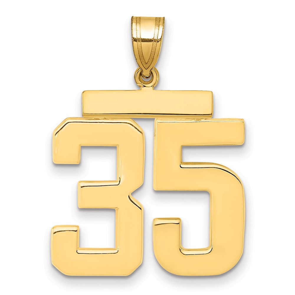 Polished Number Charms — 35