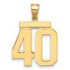 Polished Number Charms — 40