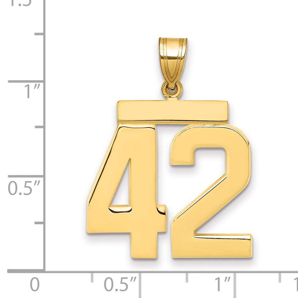 Polished Number Charms — 42