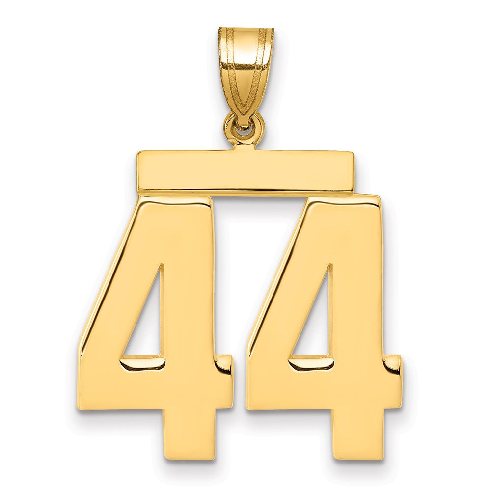 Polished Number Charms — 44