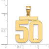 Polished Number Charms — 50