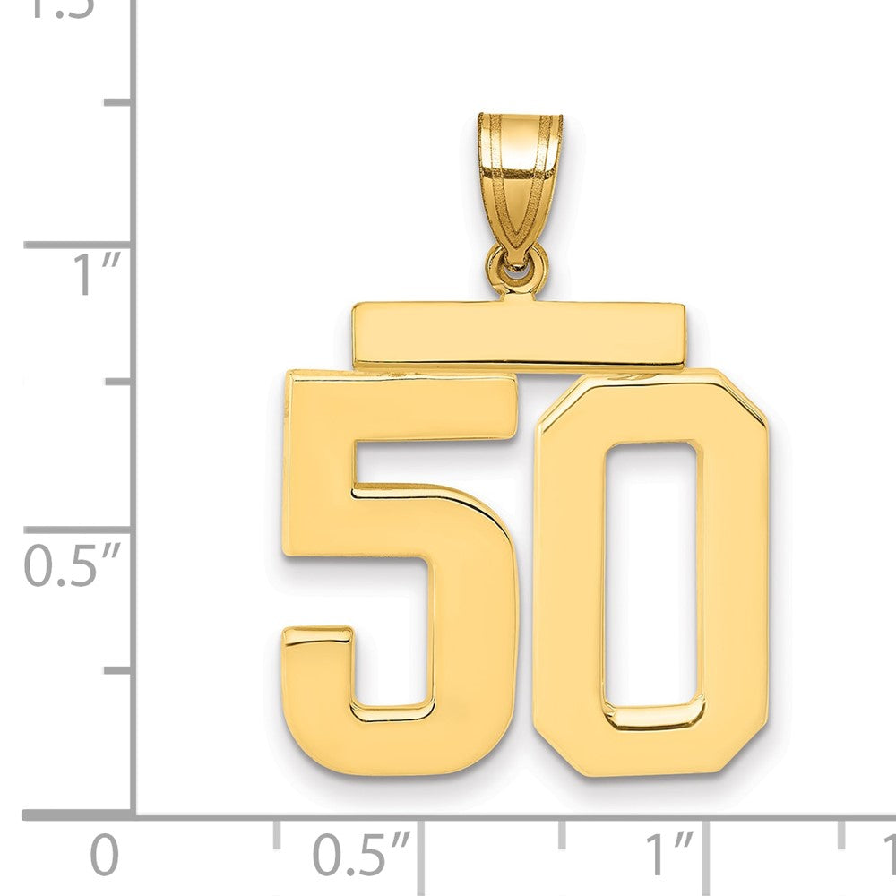 Polished Number Charms — 50