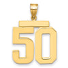 Polished Number Charms — 50